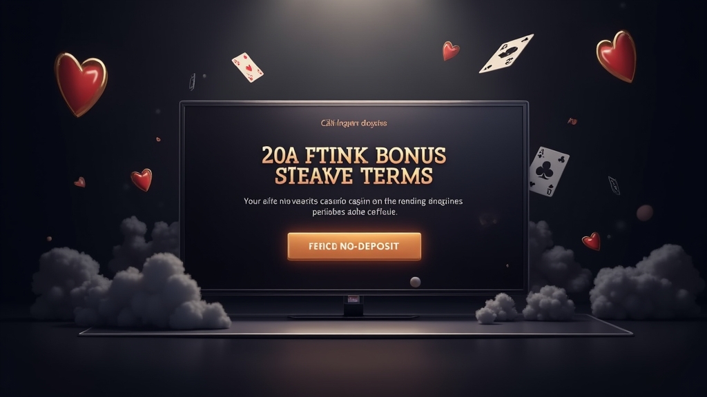 Casino-Szene mit No-Deposit-Regeln und Bonusbedingungen
