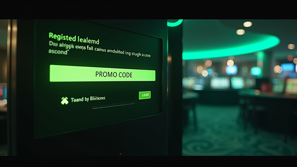 Casino-Registrierung mit markiertem Promo-Code-Feld